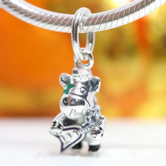 PANDORA Bruno the Unicorn Punk Band Dangle Charm 798320ENMX - Picture 1 of 3